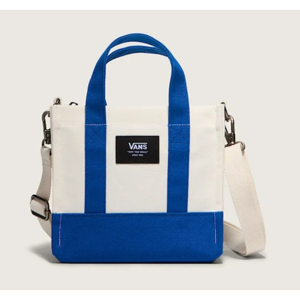Vans Lil Pergs Tote Mini Bag Crossbody Antique White/Blue Sold Out/Deadstock